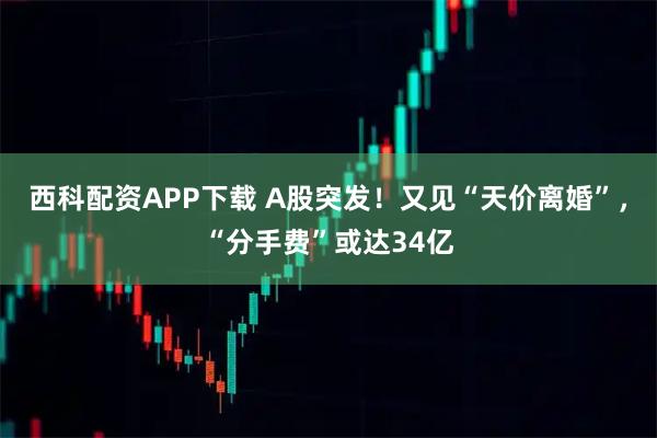 西科配资APP下载 A股突发！又见“天价离婚”，“分手费”或达34亿
